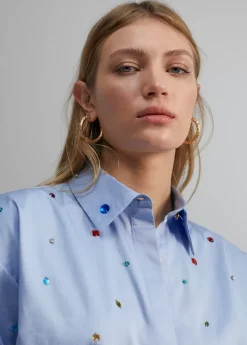 Camisa detalle joyas Camisas Y Blusas