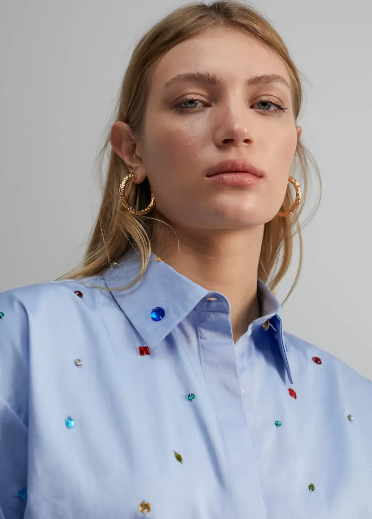 Camisa detalle joyas Camisas Y Blusas