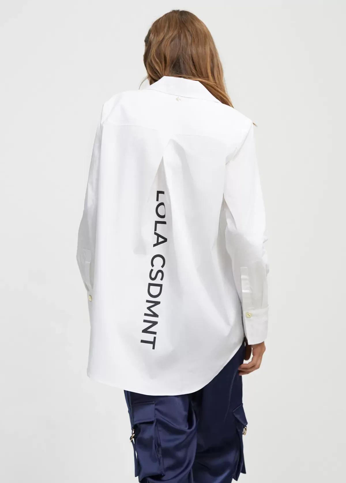 New Camisa detalle logo Camisas Y Blusas