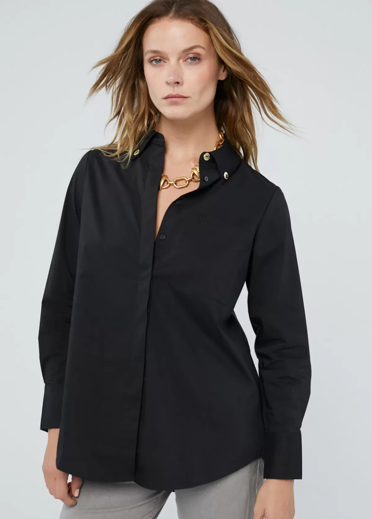 Clearance Camisa detalle logo Camisas Y Blusas