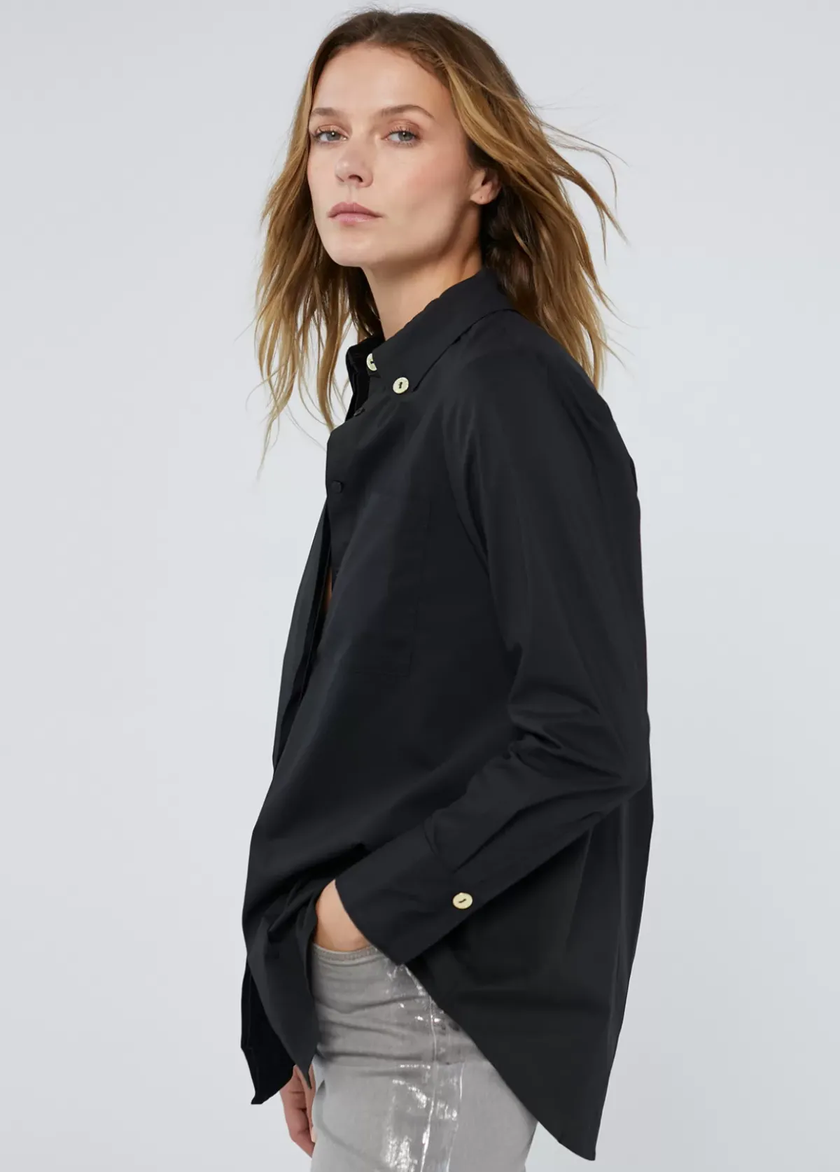 Clearance Camisa detalle logo Camisas Y Blusas