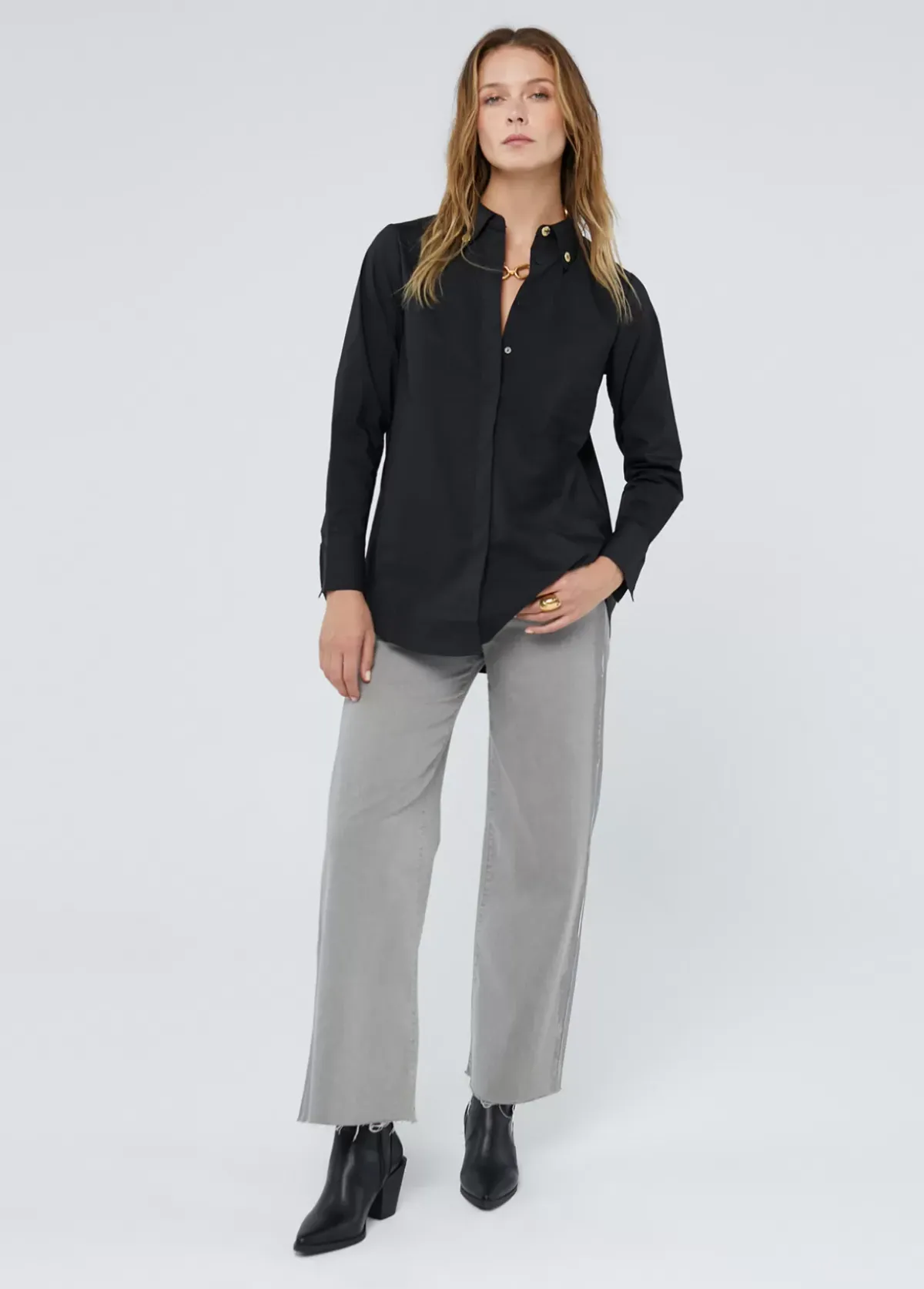 Clearance Camisa detalle logo Camisas Y Blusas