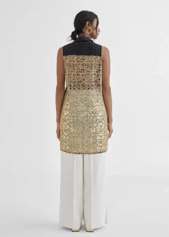 Discount Camisa larga con bordado fantasia Camisetas Y Tops|Camisas Y Blusas