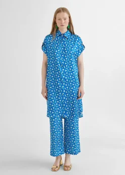 Clearance Camisa larga estampada Camisas Y Blusas