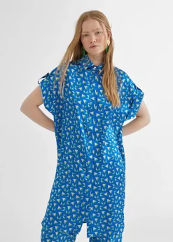 Clearance Camisa larga estampada Camisas Y Blusas