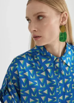 Clearance Camisa larga estampada Camisas Y Blusas