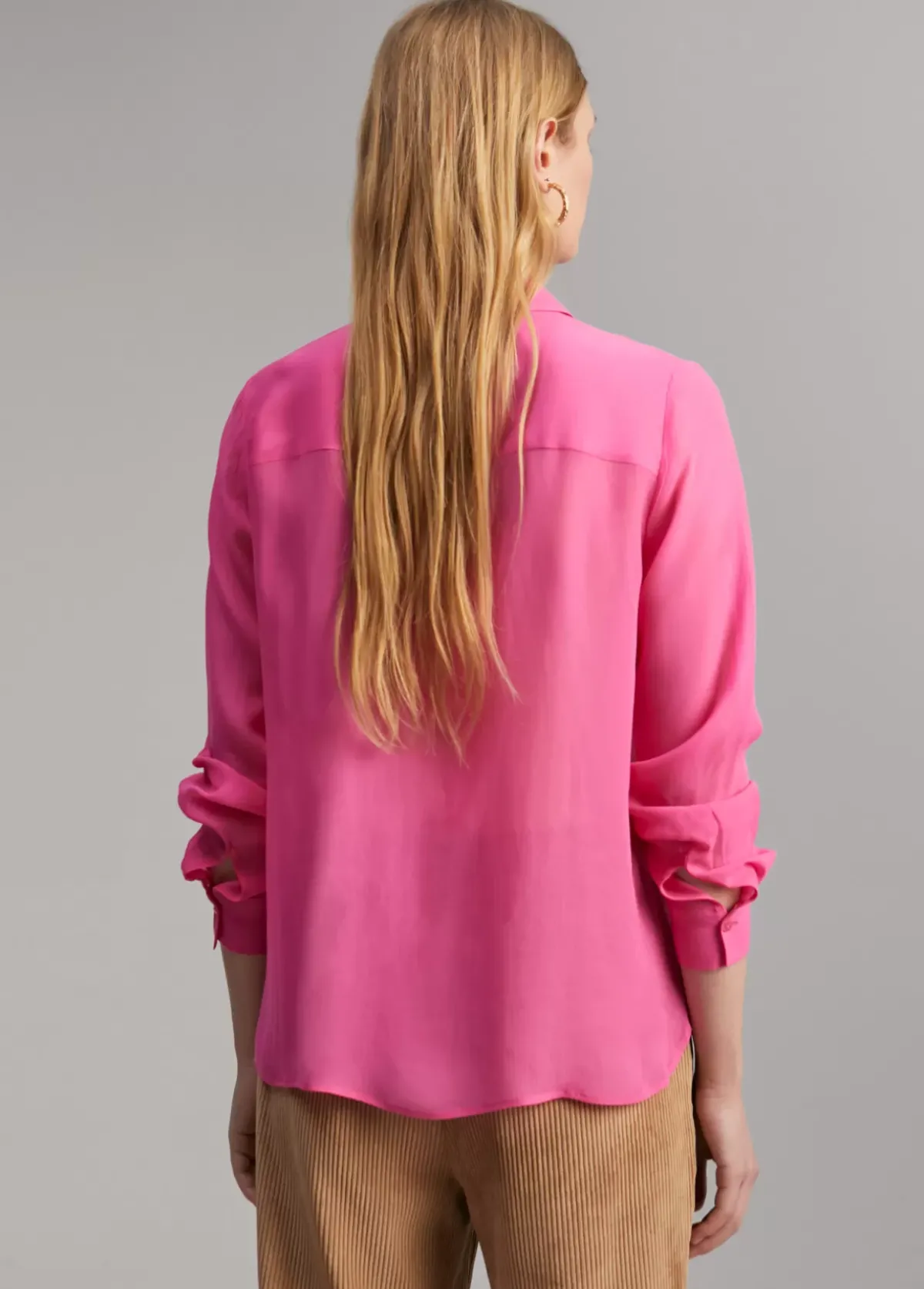 Online Camisa transparencia bolsillos Camisas Y Blusas