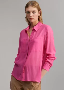 Online Camisa transparencia bolsillos Camisas Y Blusas