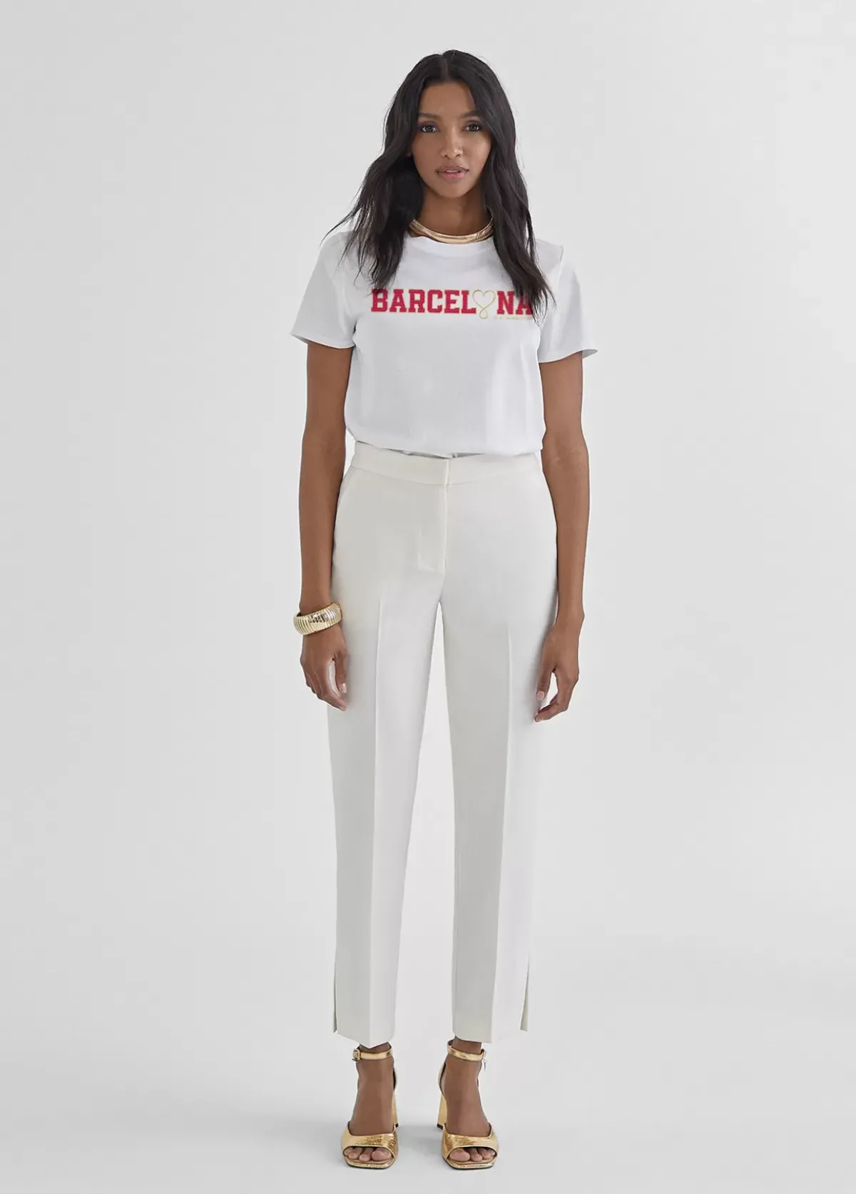 New Camiseta básica Barcelona en algodón 100% - Lola Casademunt Camisetas Y Tops