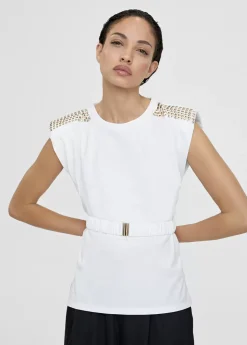 Outlet Camiseta con cinturón Camisetas Y Tops