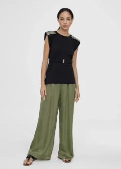 Outlet Camiseta con cinturon Camisetas Y Tops