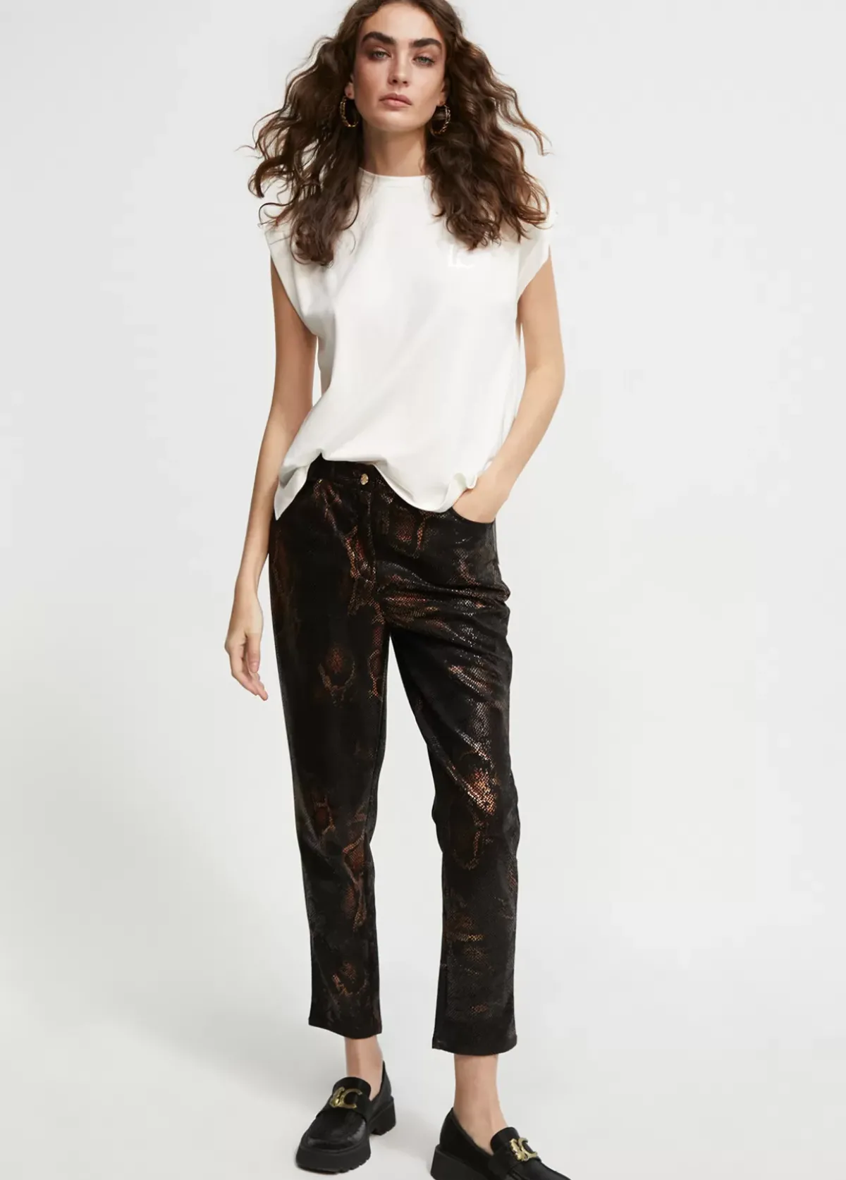 Clearance Camiseta detalle bordado Camisetas Y Tops