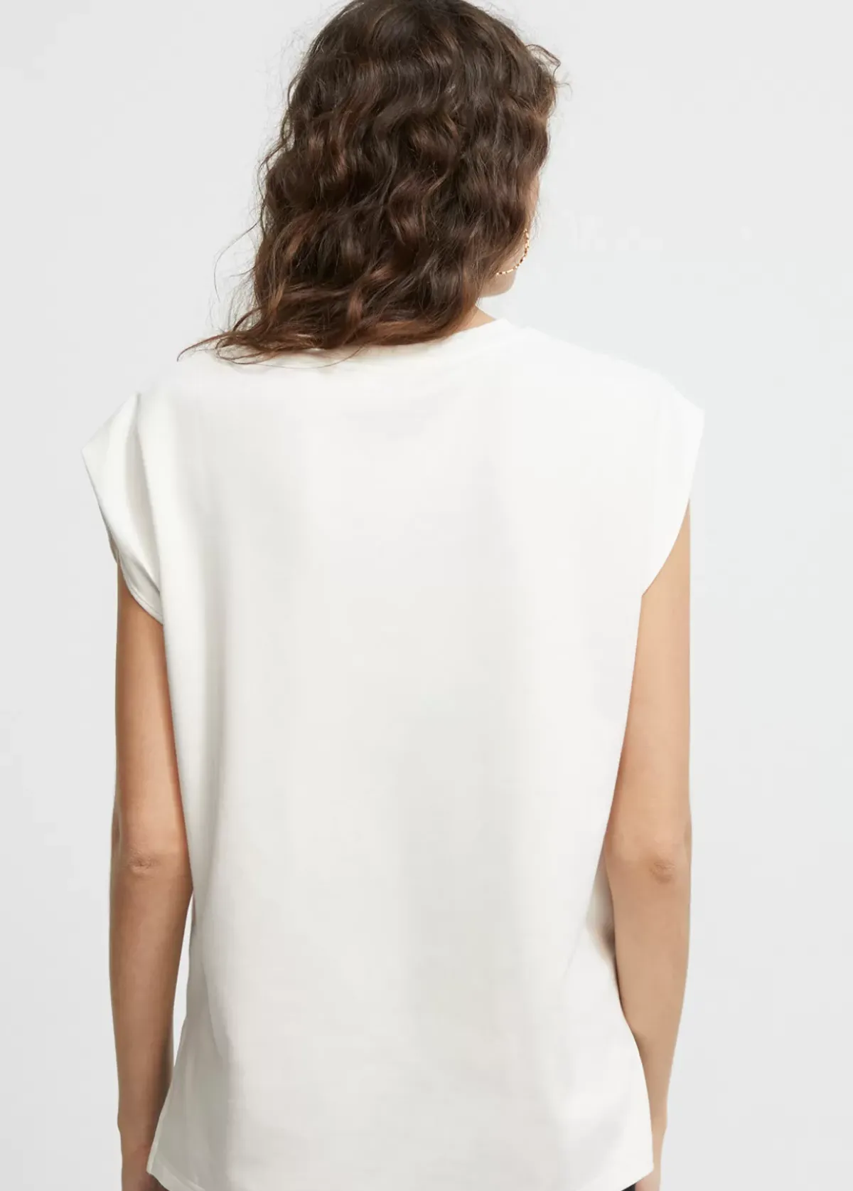 Clearance Camiseta detalle bordado Camisetas Y Tops