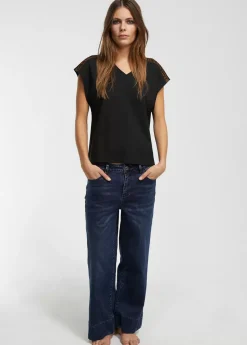 Outlet Camiseta detalle hombros Camisetas Y Tops