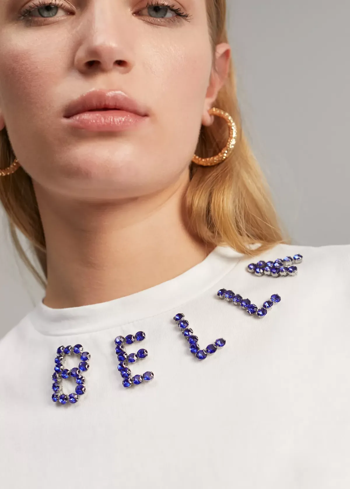 Camiseta detalle pedrería Camisetas Y Tops