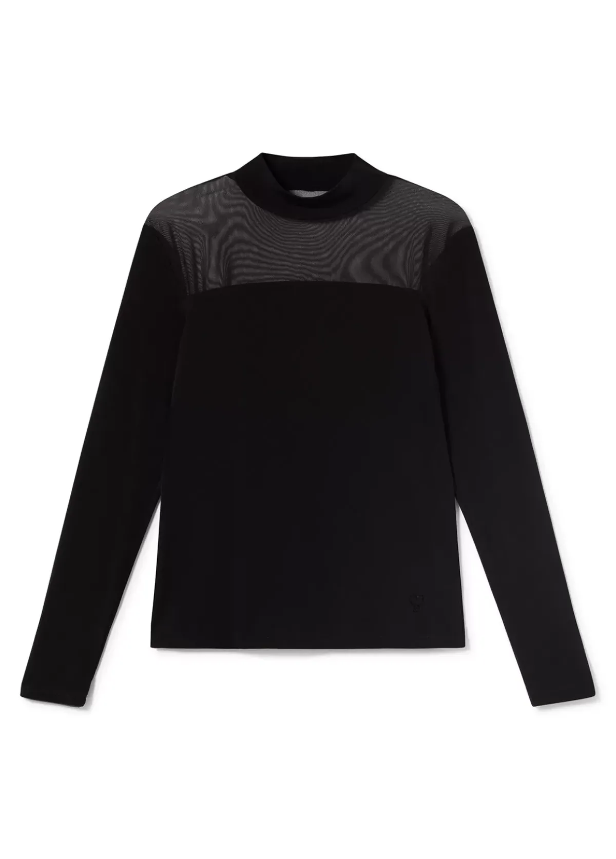 Clearance Camiseta detalle transparencia Camisetas Y Tops