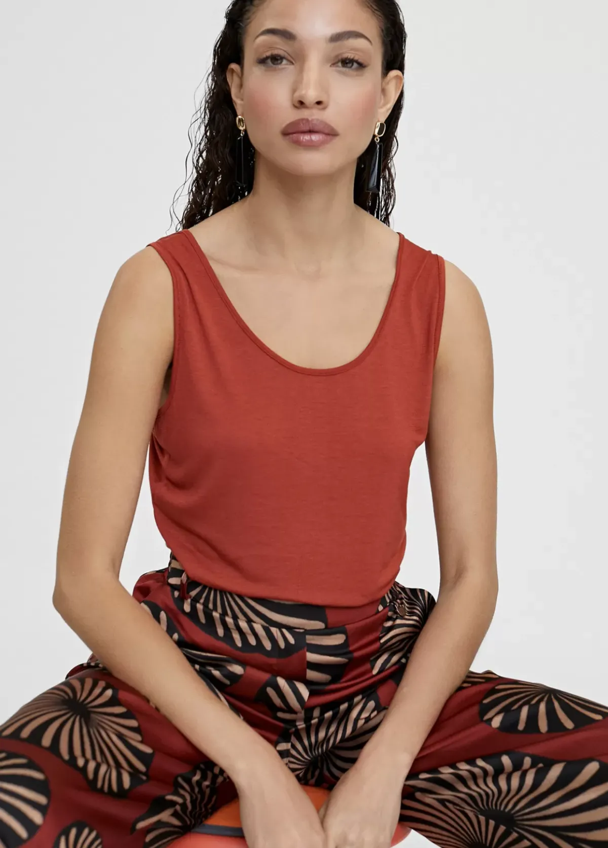 Outlet Camiseta lisa de tirantes Camisetas Y Tops