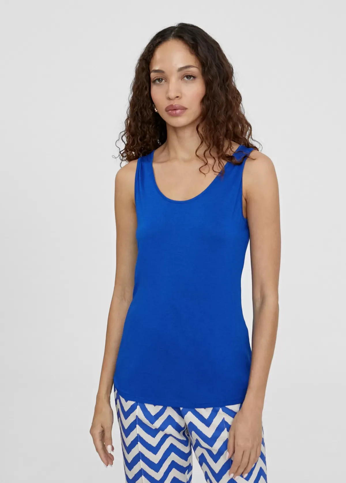 Discount Camiseta lisa de tirantes Camisetas Y Tops