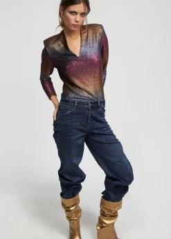 Hot Camiseta lúrex Camisetas Y Tops