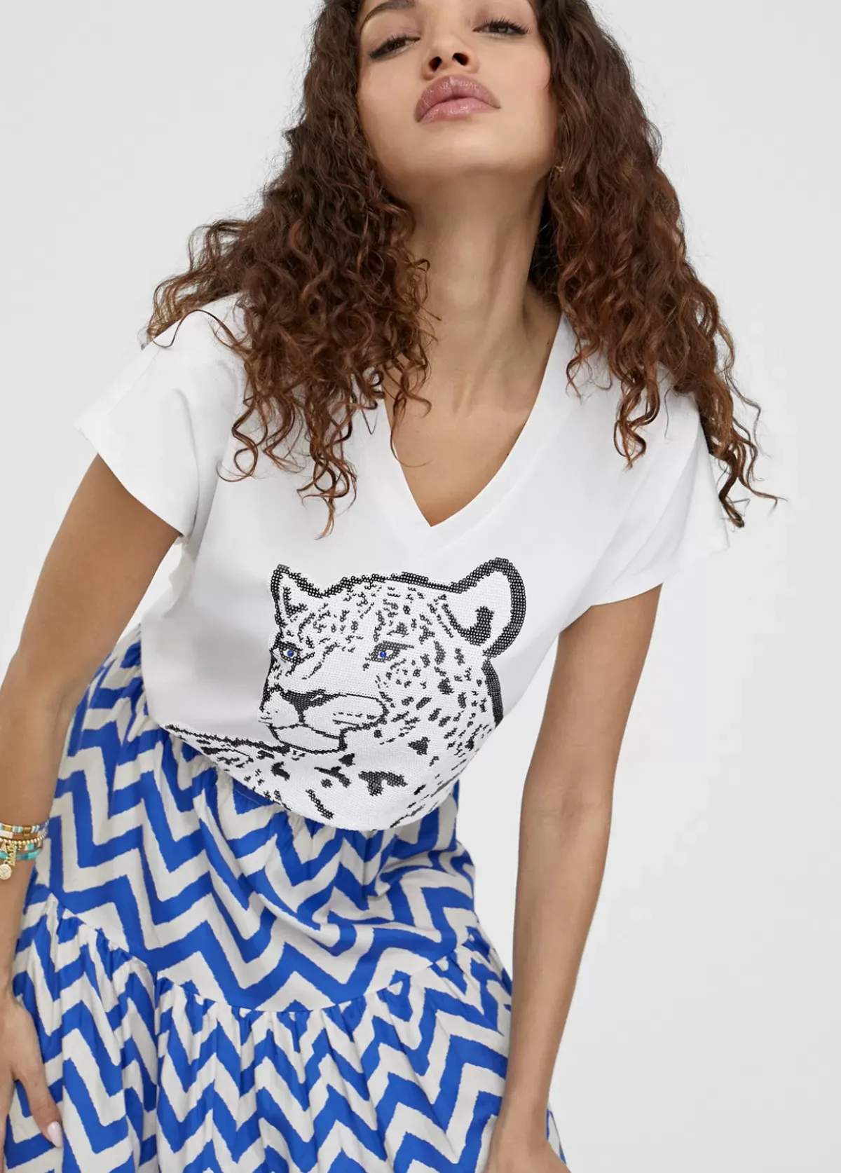 Outlet Camiseta posicionado trigre Camisetas Y Tops