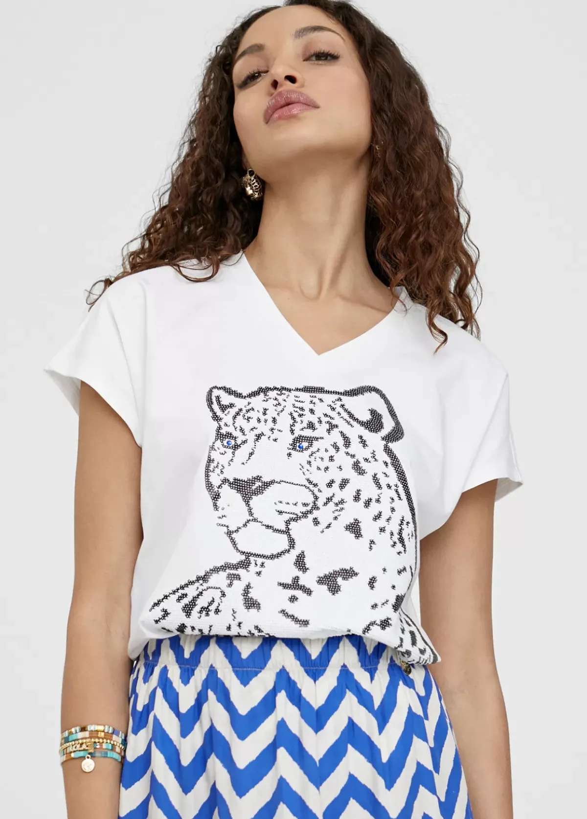 Outlet Camiseta posicionado trigre Camisetas Y Tops