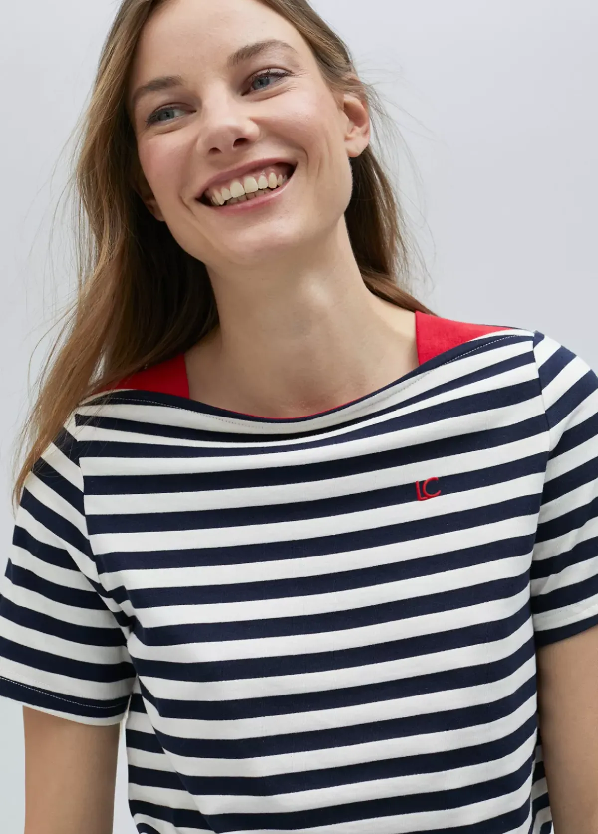 New Camiseta rayas manga corta en algodón 100% - Lola Casademunt Camisetas Y Tops