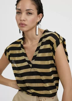 Camisetea rayas lurex Camisetas Y Tops