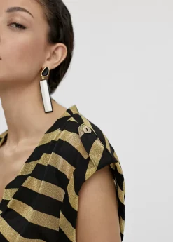 Camisetea rayas lurex Camisetas Y Tops