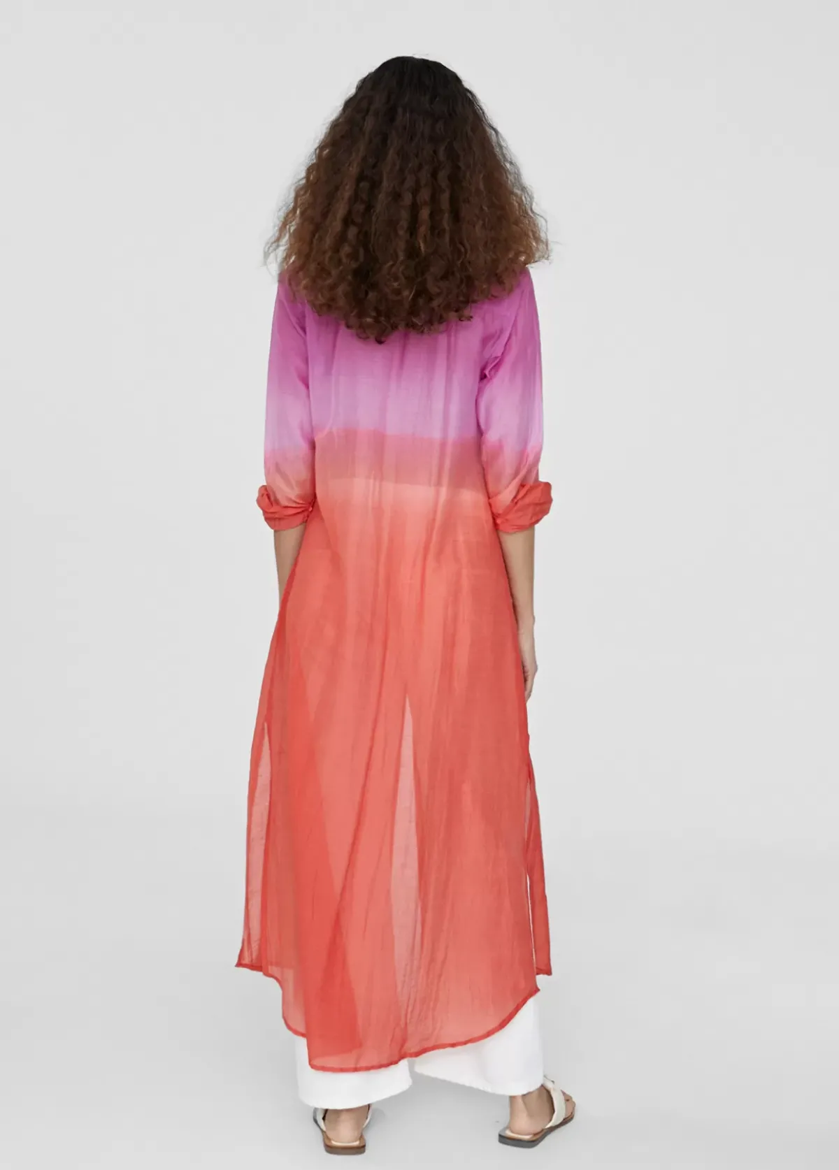 Hot Camisola larga tie dye Camisas Y Blusas|Baño