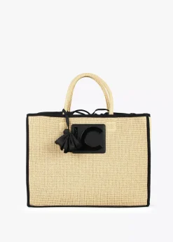 Clearance Capazo con ribetes a contraste Bolsos|Baño