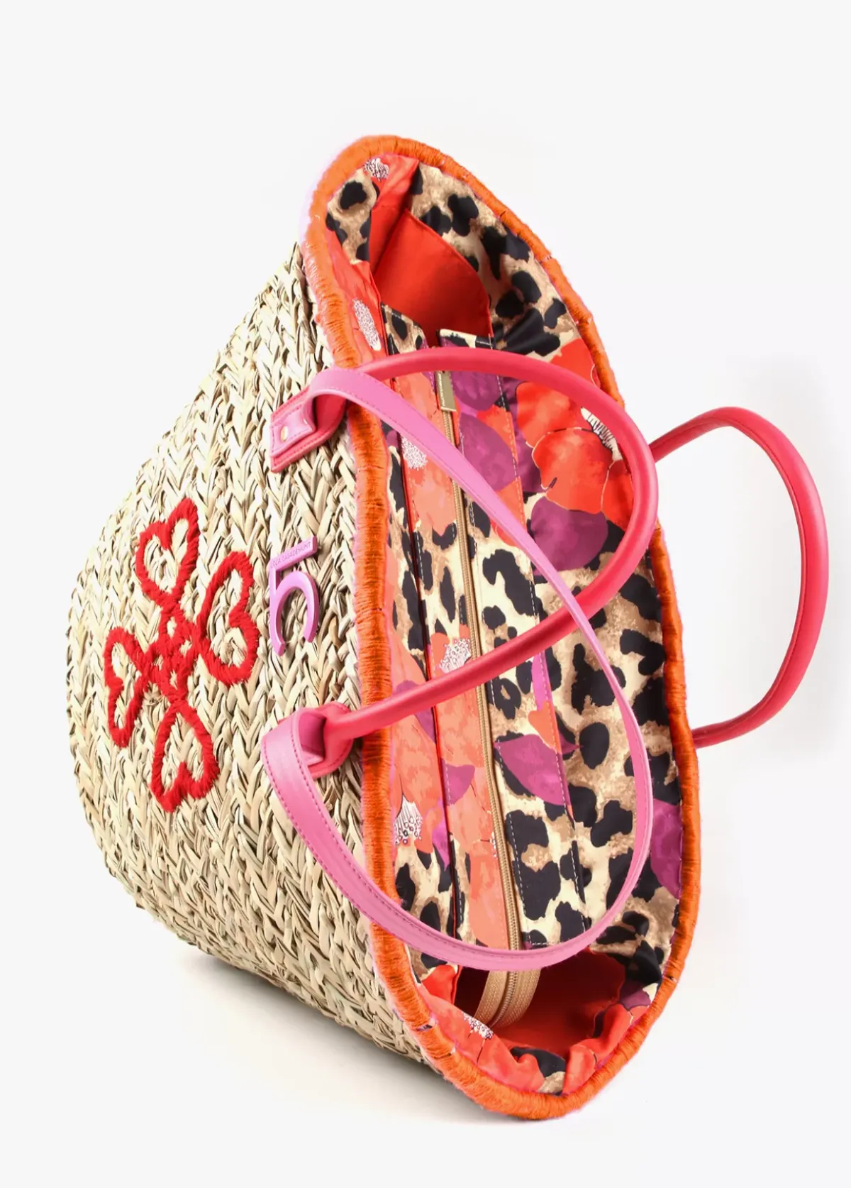 New Capazo corazones bordados Bolsos|Baño