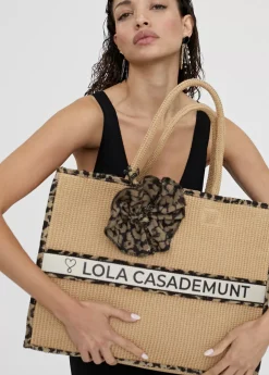 Outlet Capazo detalles animal print Bolsos|Baño