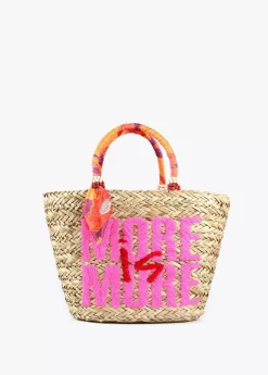 Discount Capazo tipo cesta bicolor Bolsos|Baño