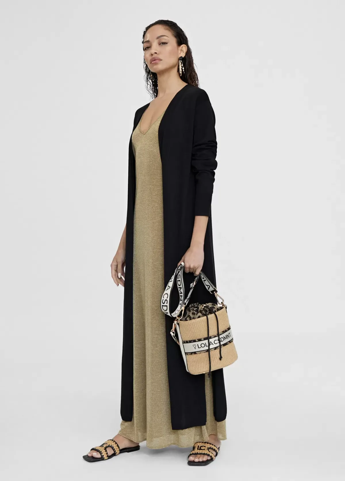 Discount Cardigan largo de punto Chaquetas Y Gabardinas|Punto