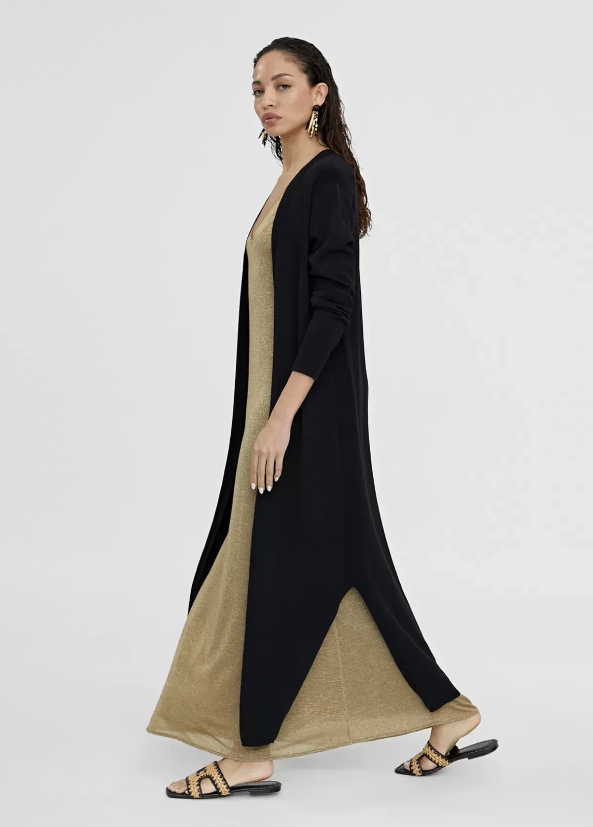 Discount Cardigan largo de punto Chaquetas Y Gabardinas|Punto