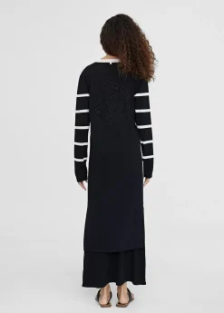 Online Cardigan punto de rayas Chaquetas Y Gabardinas|Punto