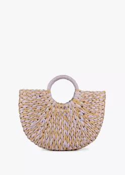 Cesto efecto ráfia Bolsos|Baño