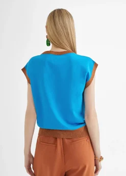 Online Chaleco punto multicolor Camisetas Y Tops|Punto