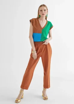 Online Chaleco punto multicolor Camisetas Y Tops|Punto