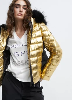 chaqueta acolchada metalizada Abrigos Y Cazadoras