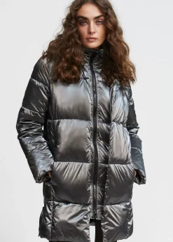 Hot chaqueta acolchada metalizada Abrigos Y Cazadoras