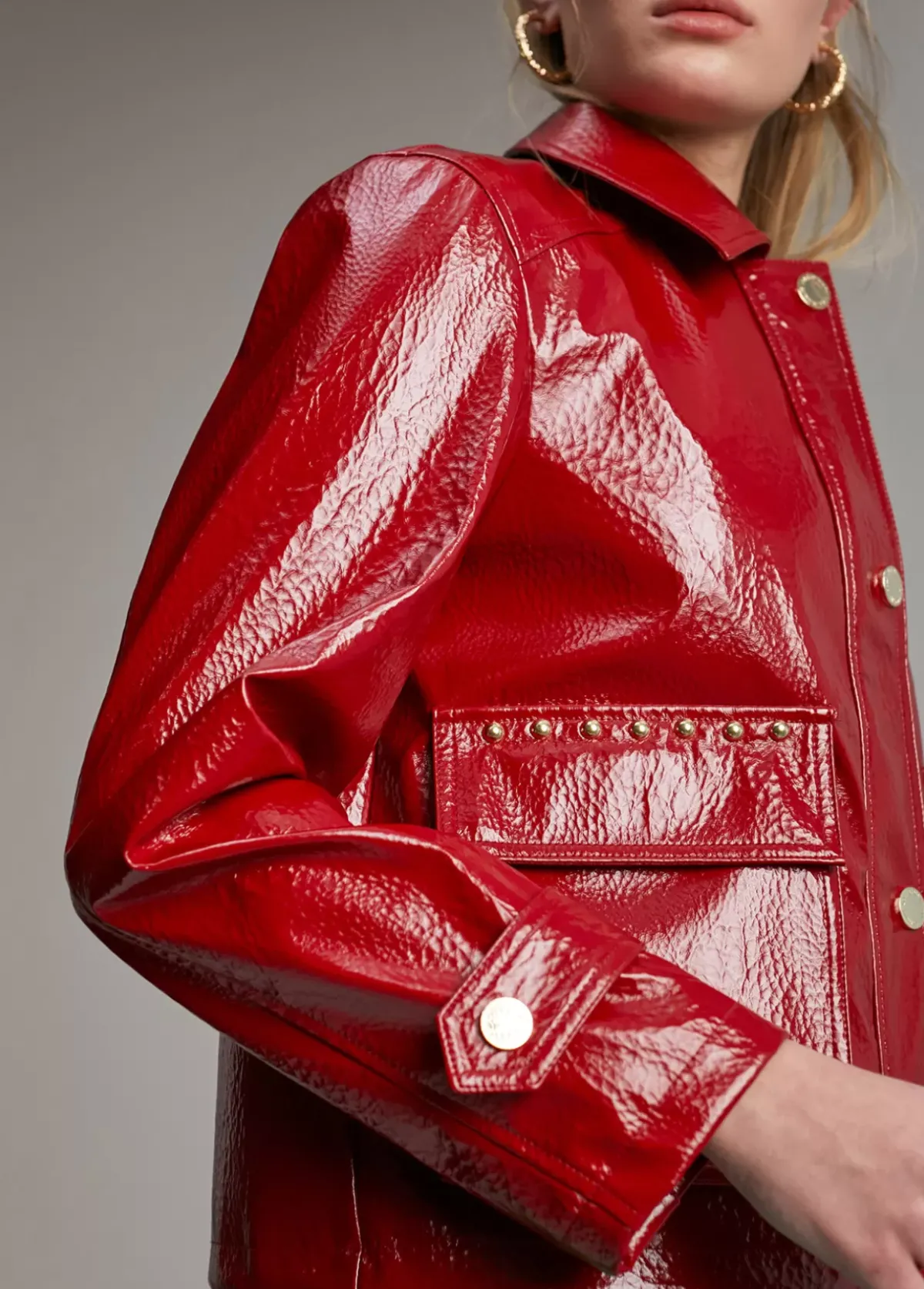 Clearance Chaqueta efecto charol Abrigos Y Cazadoras