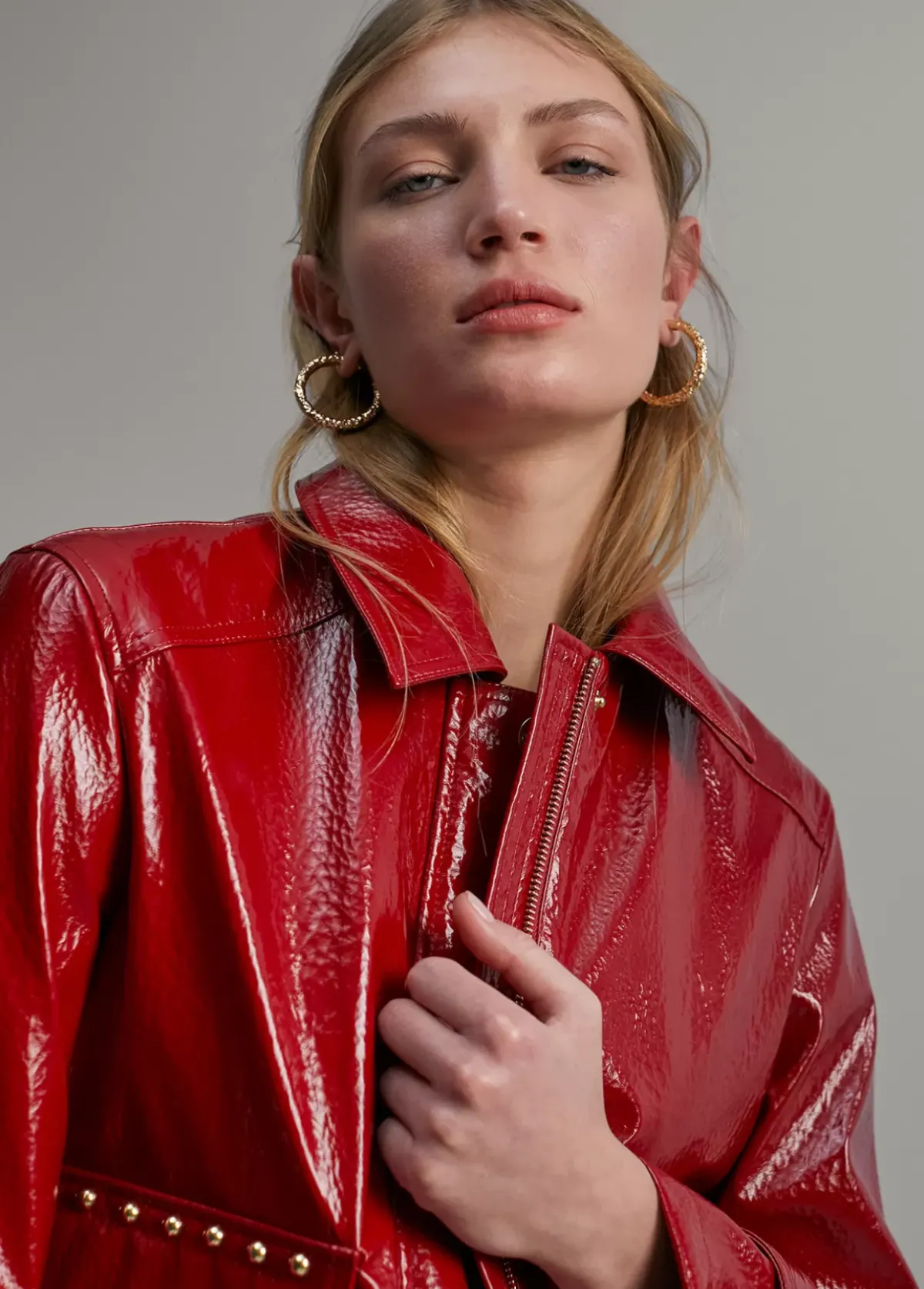 Clearance Chaqueta efecto charol Abrigos Y Cazadoras