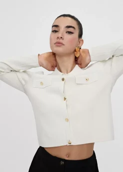 Outlet Chaqueta punto con botones Chaquetas Y Gabardinas|Punto