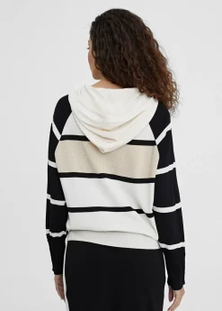 Best Chaqueta rayas con capucha Punto|Chaquetas Y Gabardinas