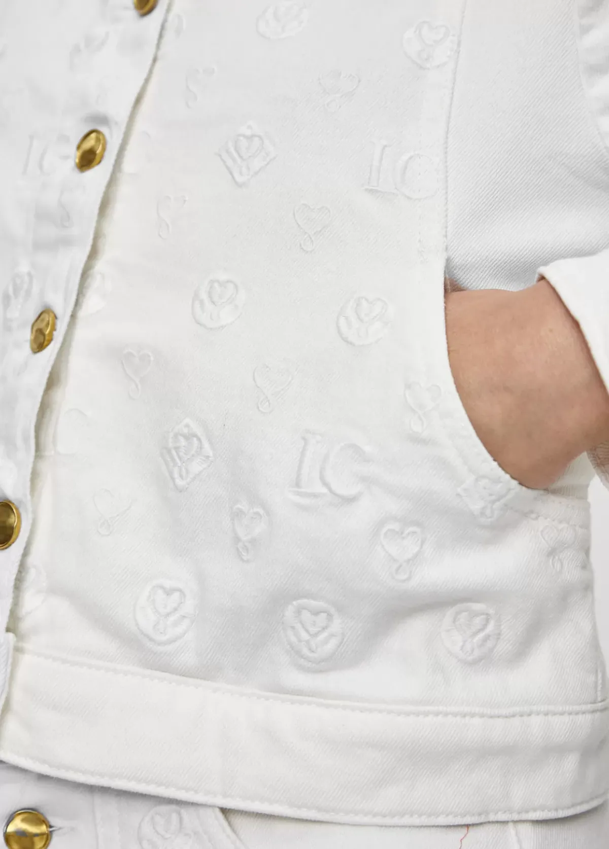 Discount Chaqueta tejana blanca Chaquetas Y Gabardinas|Abrigos Y Cazadoras