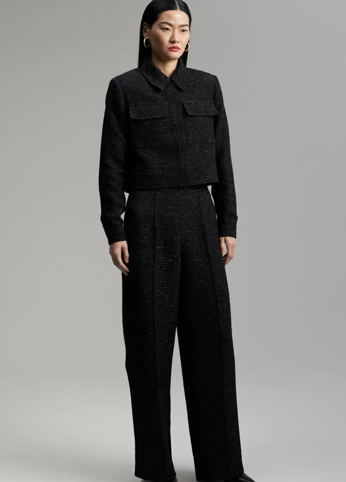 Best Chaqueta tweed cropped Chaquetas Y Gabardinas|Americanas Y Blazers