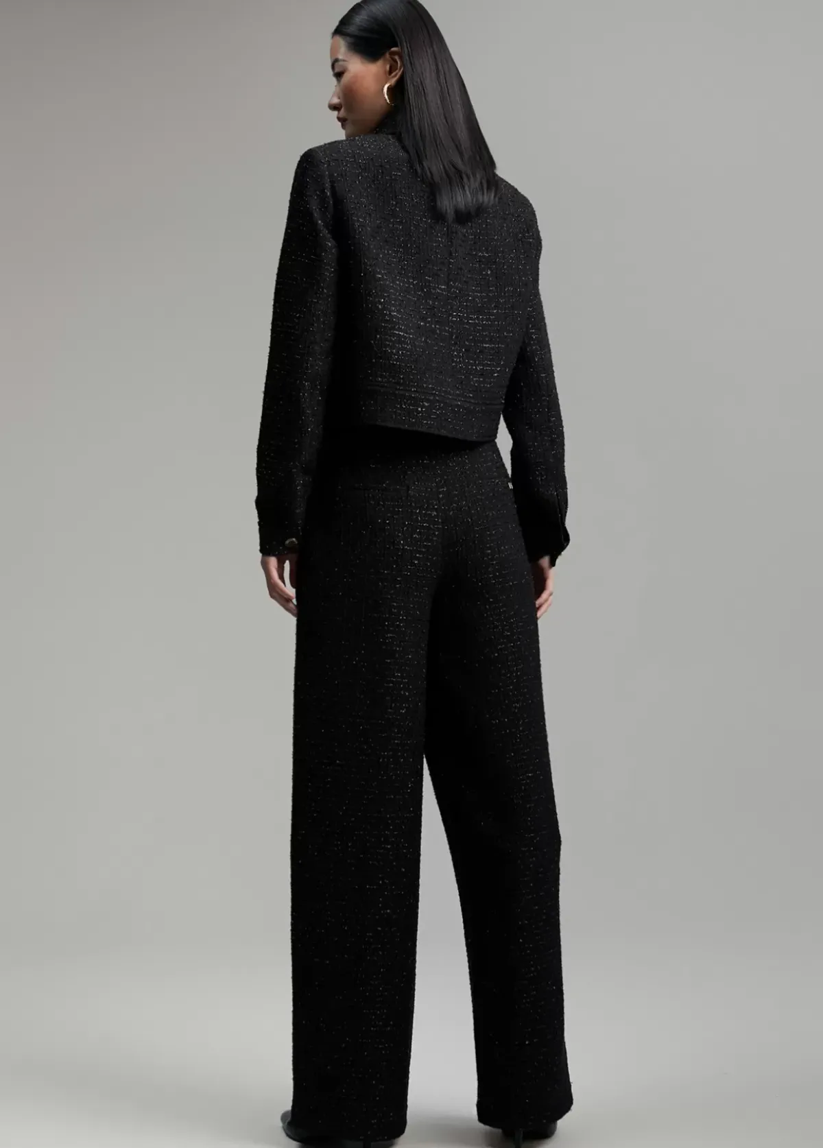 Best Chaqueta tweed cropped Chaquetas Y Gabardinas|Americanas Y Blazers