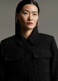 Best Chaqueta tweed cropped Chaquetas Y Gabardinas|Americanas Y Blazers