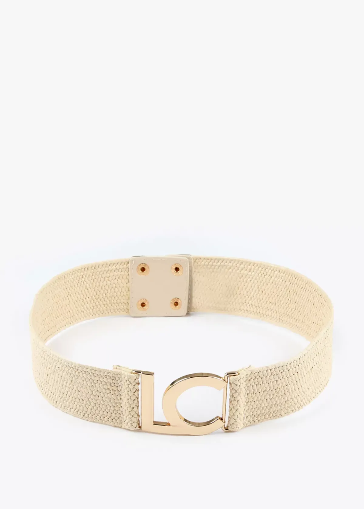 Clearance Cinturón elástico efecto ráfia Accesorios